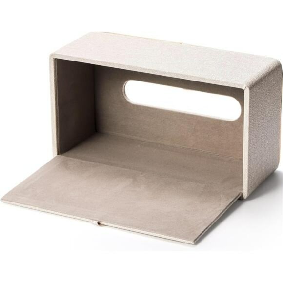 Rectangular leather tissue box cover decorative tissue holder home office car - Picture 4 of 8